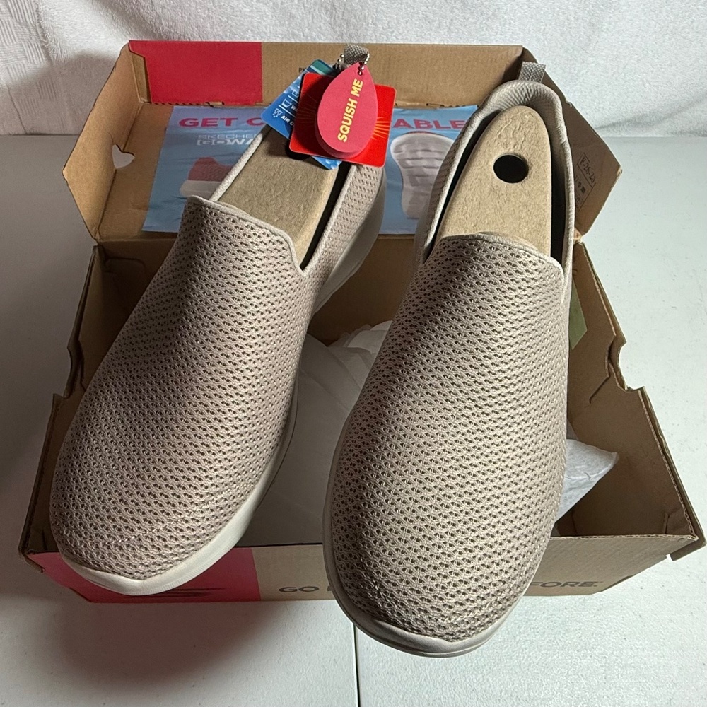 Skechers Women's Go Walk Joy Sneakers - 11 W, Taupe